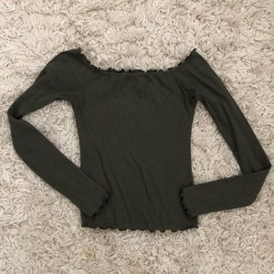 4/$30 hollister off the shoulder top